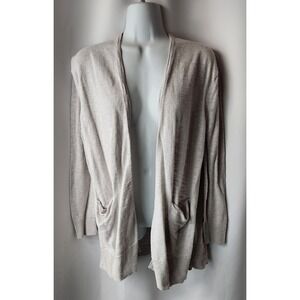 WOMENS MADEWELL CARDIGAN XXS BEIGE‎ OPEN FRONT W POCKETS